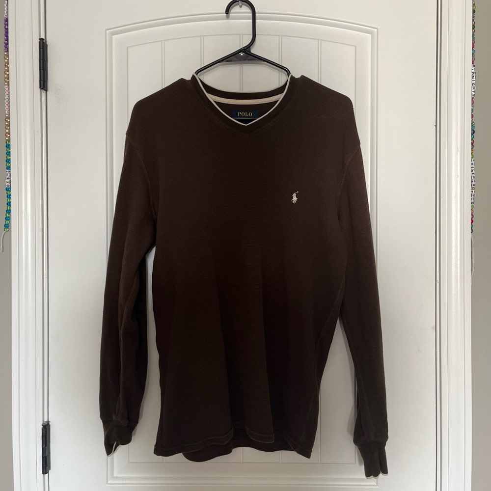 Brown Polo Ralph Lauren Long Sleeve Shirt